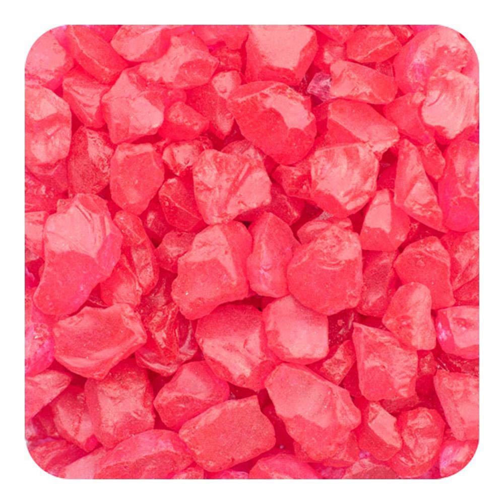 Sandtastik Preschool Craft Colored ICE Real Glass Gems, Scatters 20 lb (9.09 kg) Box; 4-10 mm - Red