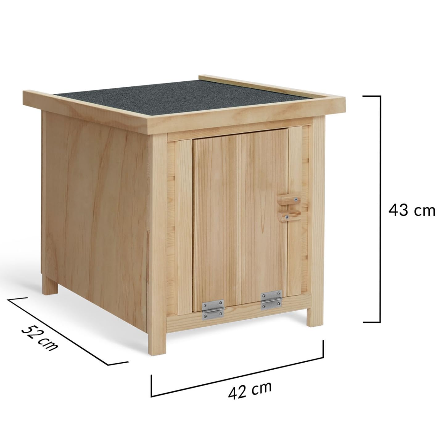 IDMarket – Juego de 3 palillos de madera para gallinas nido con fondo