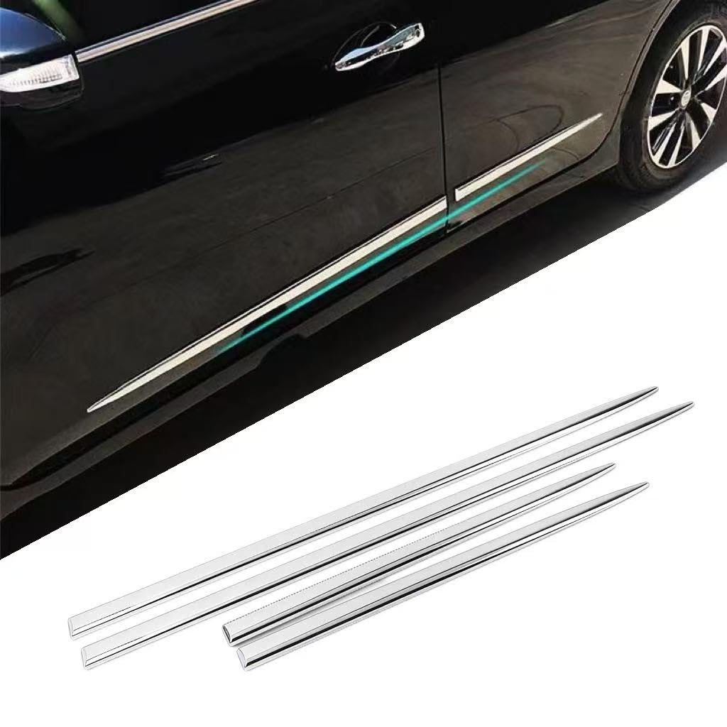 ONEMAJI 4 Pcs Car Door Edge Protectors for Cupra Formentor 2024-2026, Anti-Collision Strips Body Decorative Trim Suitable Side Guard Strips Auto Accessories,Silver
