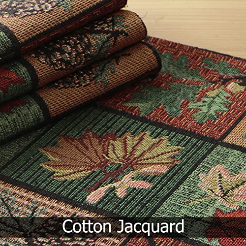 Image of HOKIPO Cotton Jacquard Placemats Set Of 4 (12X18 Inches) (In-530-D6 X 4, Multi)