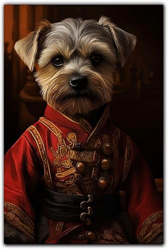 Miniatura 1064 de Thuan Chow Chow Retrato de mascota con disfraz real de perro en un disfraz retrato de perro con vestimenta Retrato medieval de mascota retrato