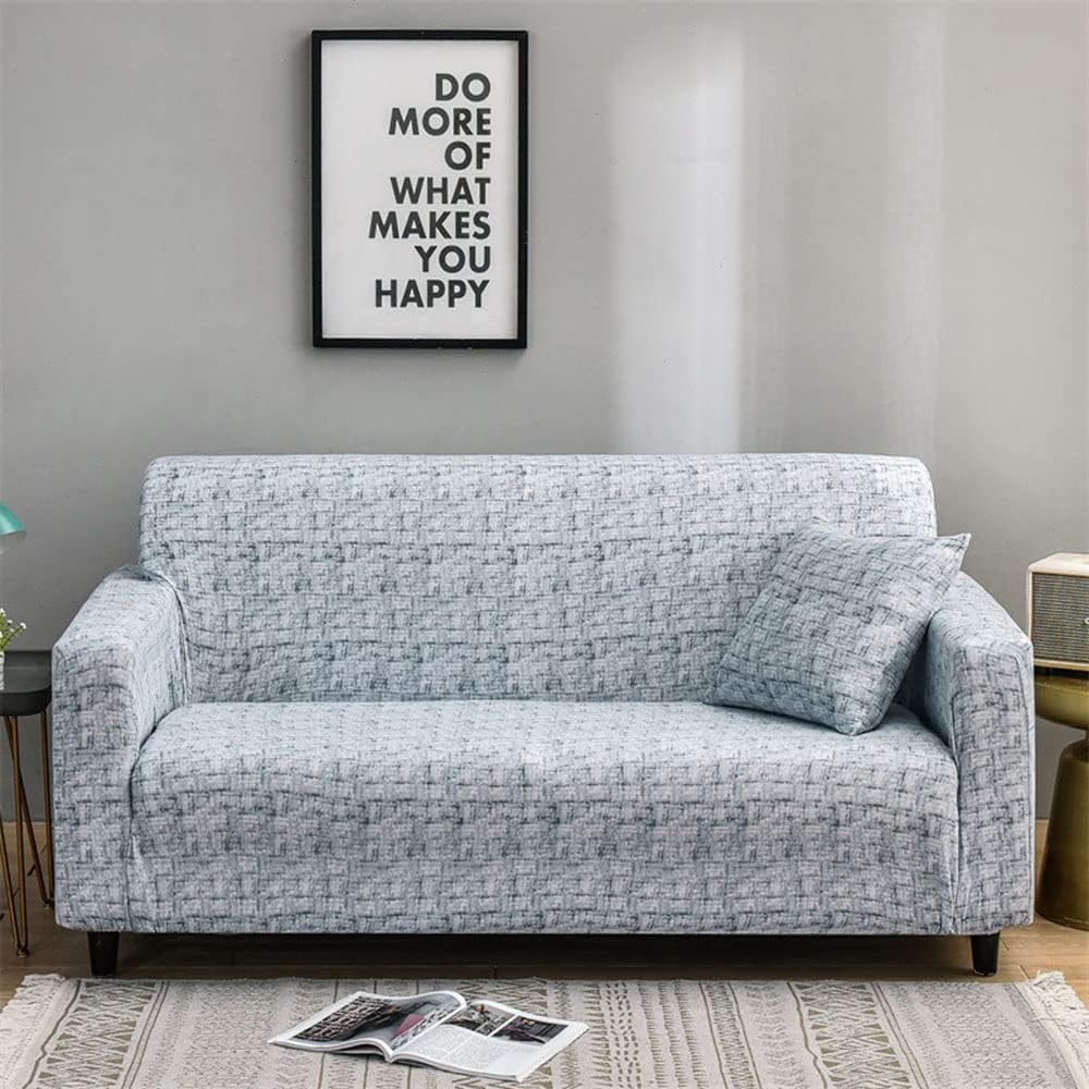 Printed Sofa Slipcovers Pattern Sofa Cover Modern Style Washable Furniture Protector Living Room Stretch Sofa Slipcover Armchair Slipcover -to-4 Seater(235-300cm)