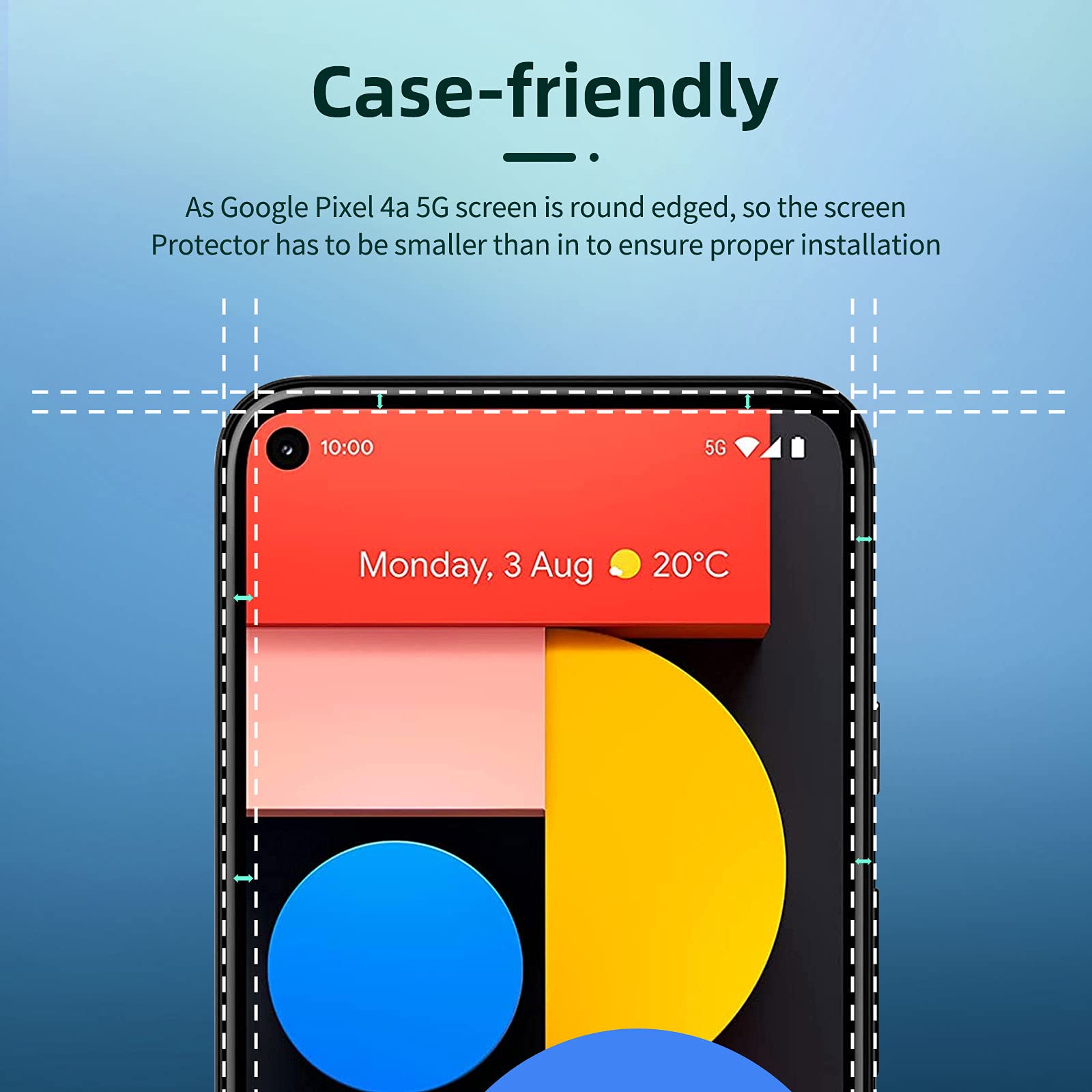 Pellicola Protettiva In Vetro Temperato Trasparente Avizar Per Google Pixel 4 Xl