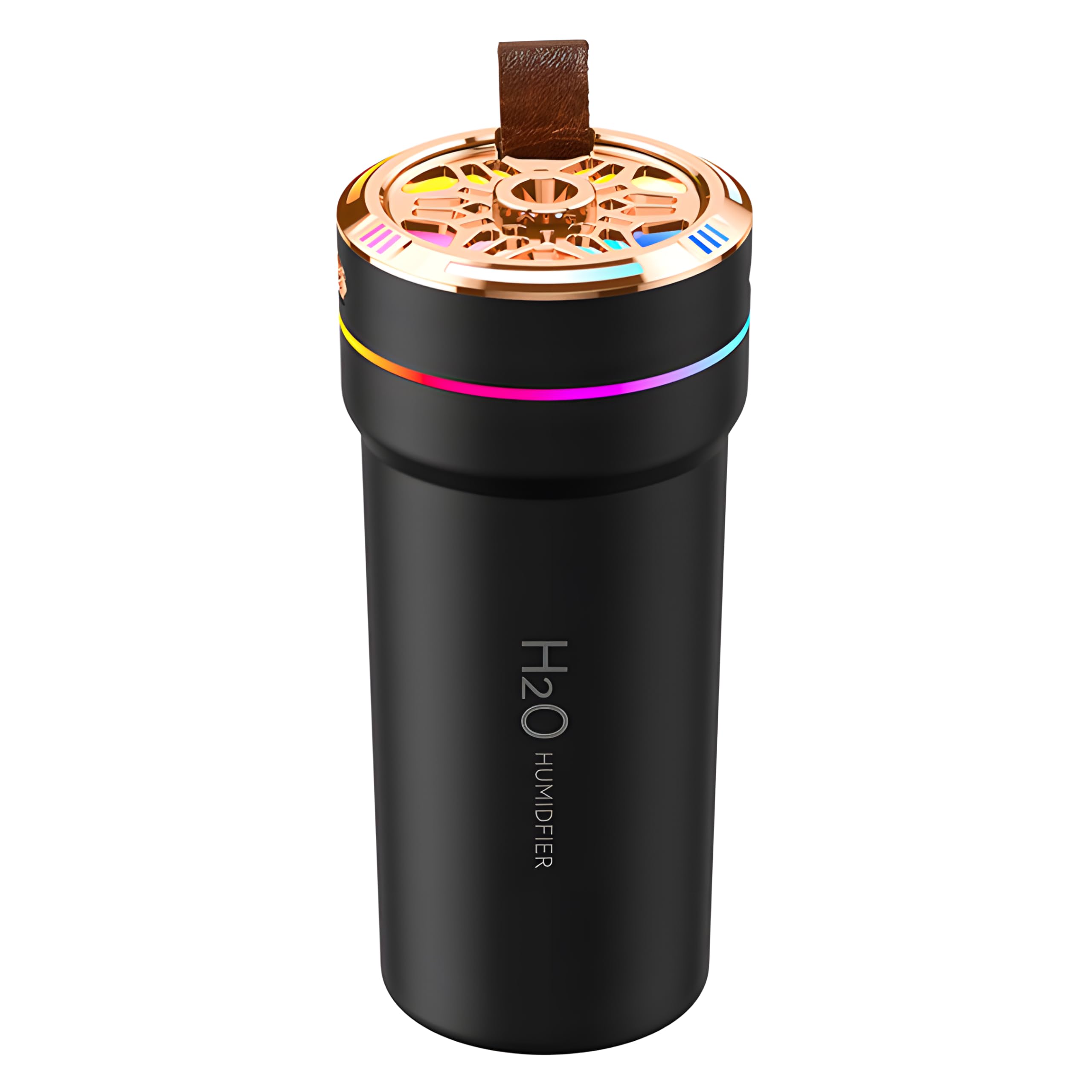Car Diffuser Humidifier with Night Lights Portable 300mL USB Powered Cool Mist Auto Shut-Off Quiet Perfect for Car