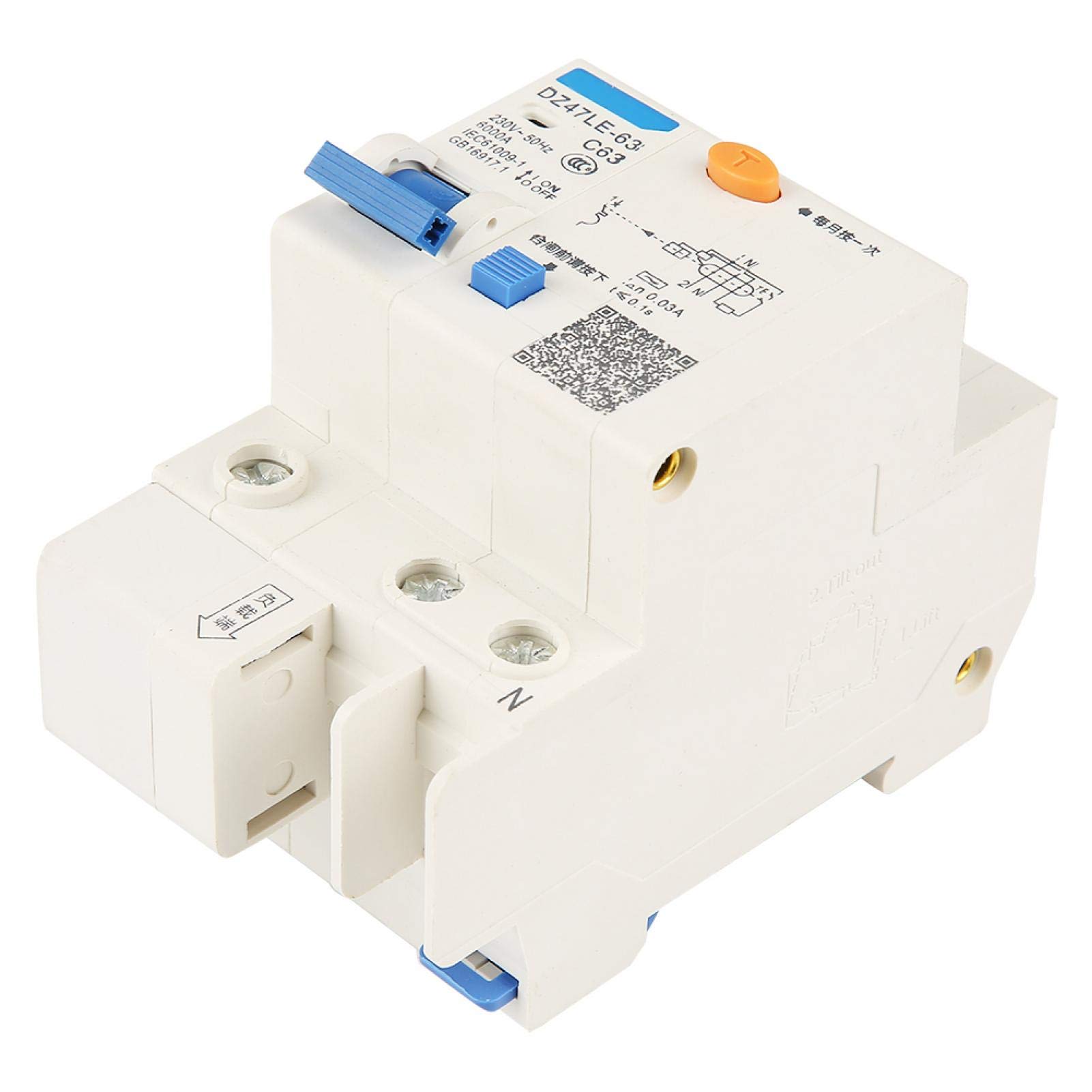 Interruttore automatico differenziale mini corrente residua ad alta sensibilità 230 V 63 A for la decorazione domestica