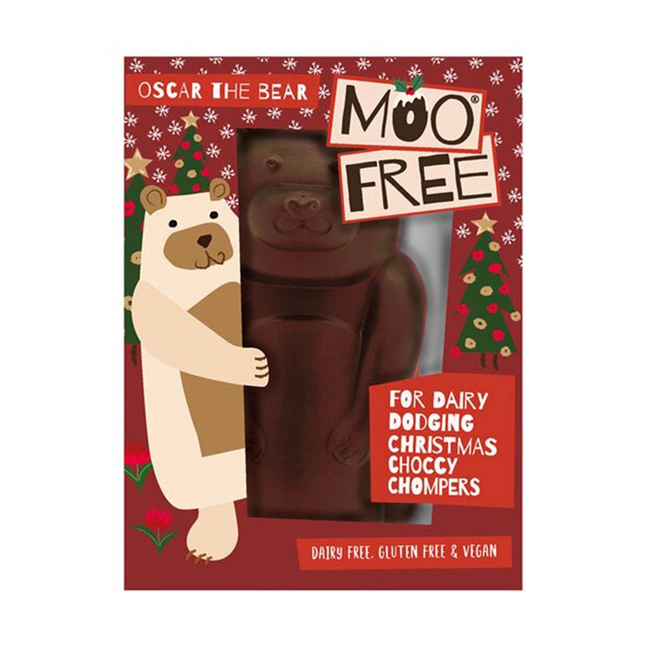 Moo Free Oscar the Bear Chocolate Treat, 80g