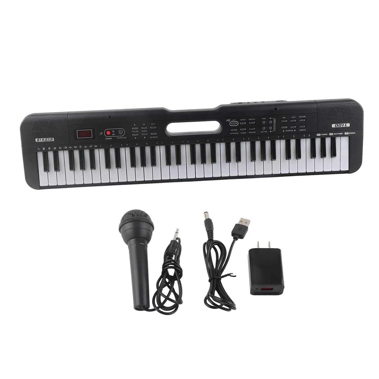 Elektroniczny Instrument Fortepianowy 61 Klawiszowa Klawiatura Wielofunkcyjna Z Funkcją Podtrzymywania Drgań Przenośnym Pianinem Elektronicznym