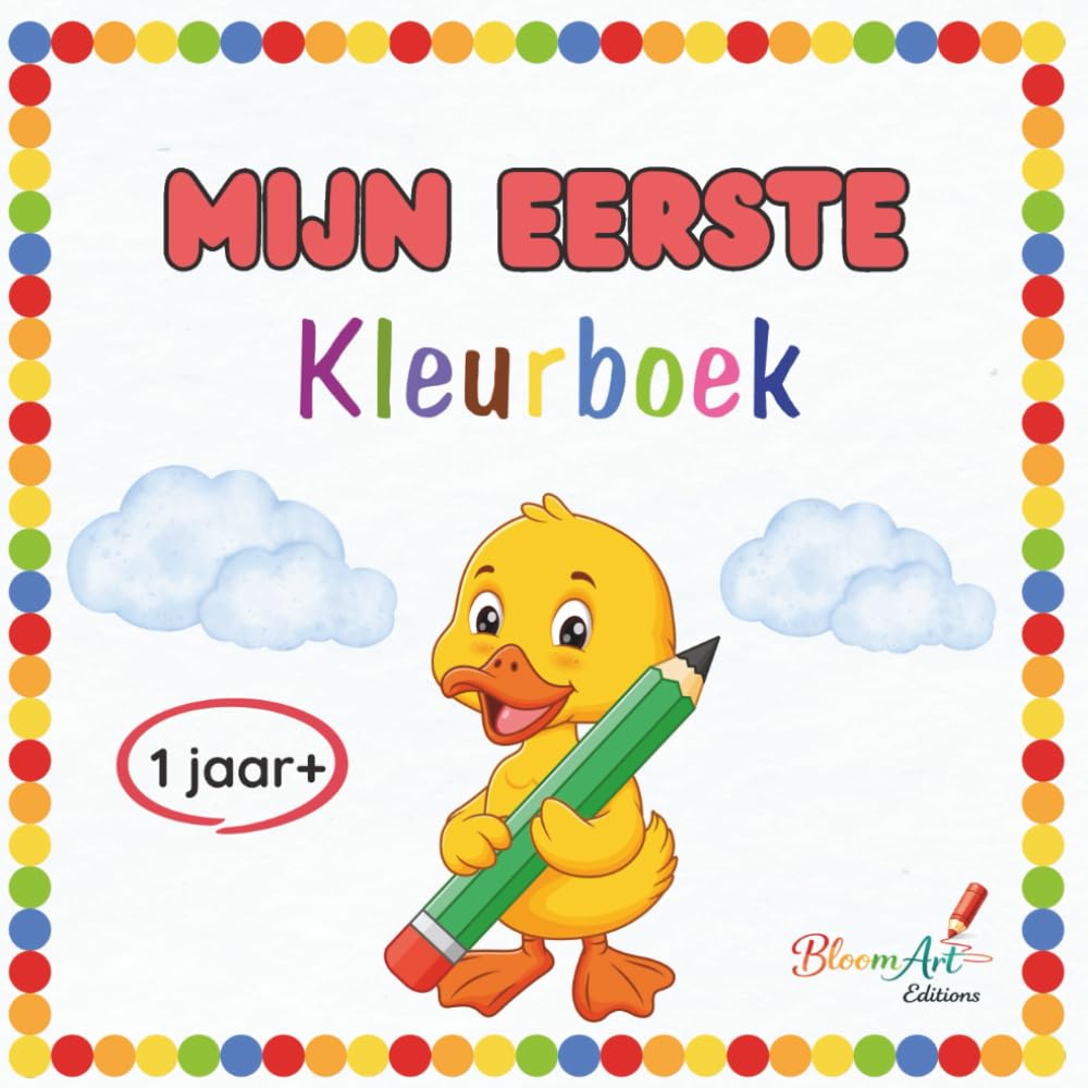 Mijn eerste kleurboek voor peuters 1-3 jaar: Grote plaatjes met dikke lijnen, eenvoudige dieren, vormen en dagelijkse dingen, ideaal voor kleine handjes