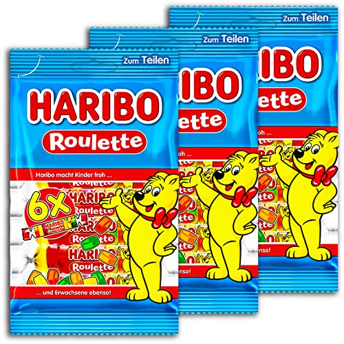3 er Pack Haribo Roulette 6 er Pack 3 x 150 g