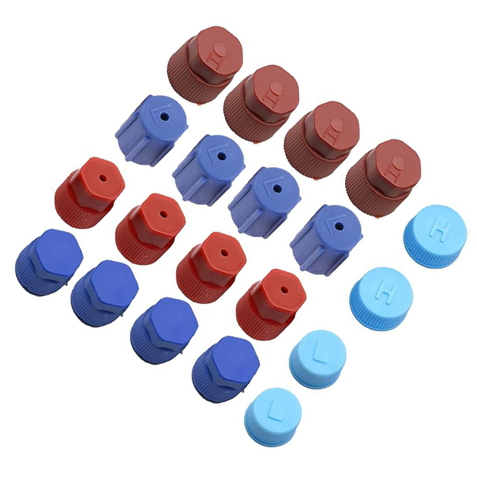 Auyxssz 20Pcs Car R134a R12 Air Conditioning System Charging Port Caps Durable 13Mm 5Mm 14Mm 16Mm 17 5Mm Car R134a/R12 Air Conditioning System Charging Port