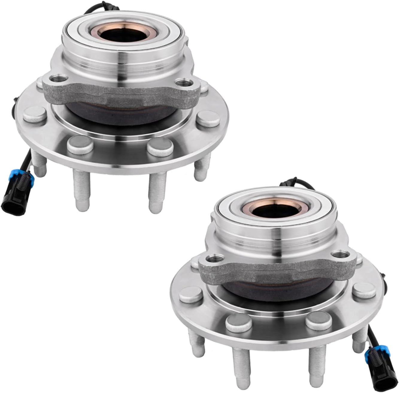 PM Auto Front Wheel Hub Bearings Assembly Replacement for 2001-2003 2005 2006 Chevrolet Silverado 1500 Hd with 8 Stud Hub, Wheel Bearing Hubs Pair of 2