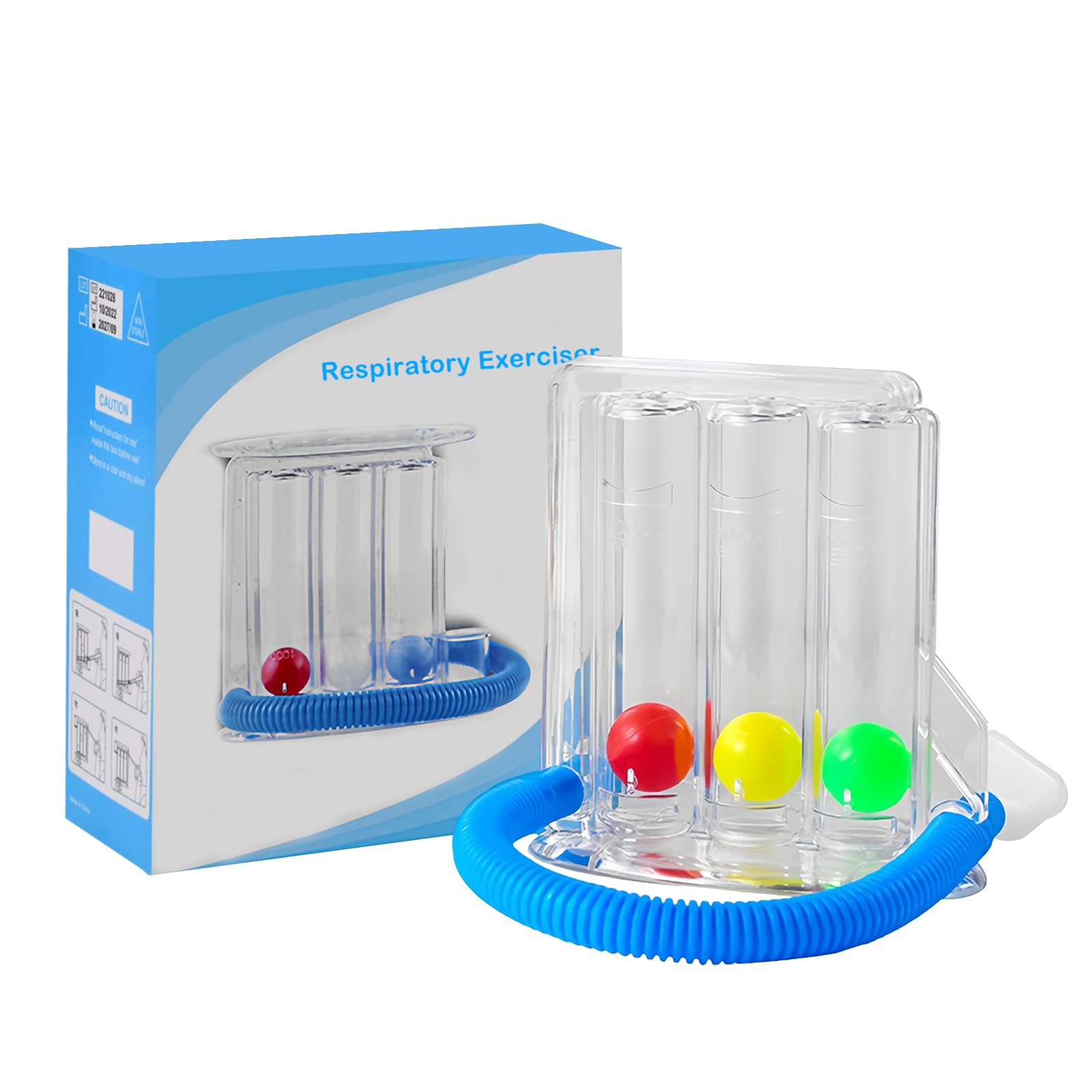 Respiprogram, Ginnastica Respiratoria, l'allenatore respiratorio e l'allenatore polmonare, Migliora la ventilazione Dispositivo di esercizio respiro profondo (600~1200 CC)