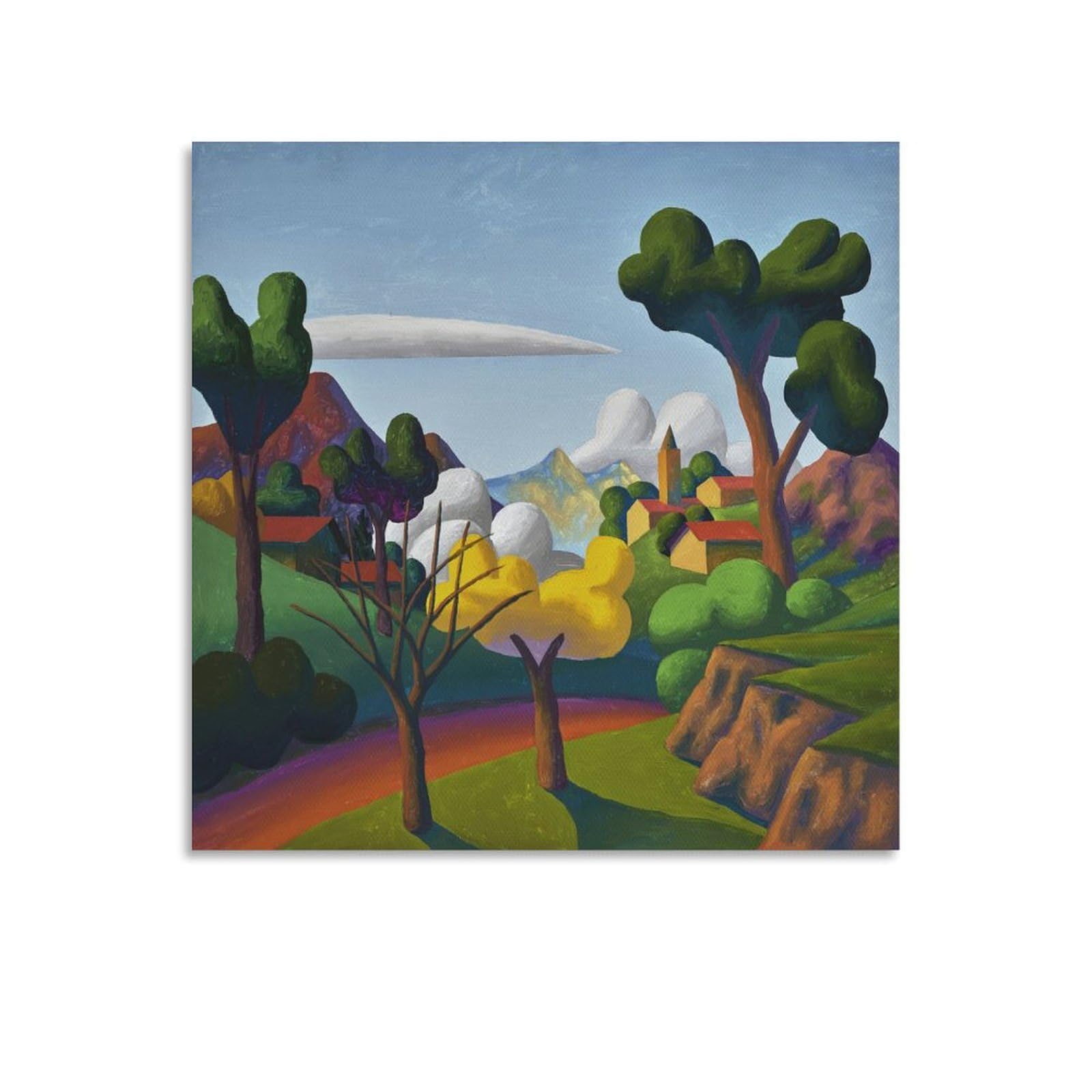KLAGCBDF SALVO The Valley Picture Print Wall Art Poster Painting Canvas Posters Artworks Room Aesthetic 20x20inch(50x50cm)