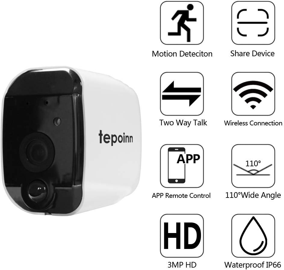 Frее Shірріng оƒƒеr Wireless Security Camera, Battery Operated Wire-Free IP Camera with PIR Alarm, IR Night Vision, Two-Way Audio, HD Indoor Camera for Baby Pet(Battery not Include) Bіg Sаlе Wireless Security Camera, Battery Operated Wire-Free IP Camera with PIR Alarm, IR Night Vision, Two-Way Audio, HD Indoor Camera for Baby Pet(Battery not Include)
