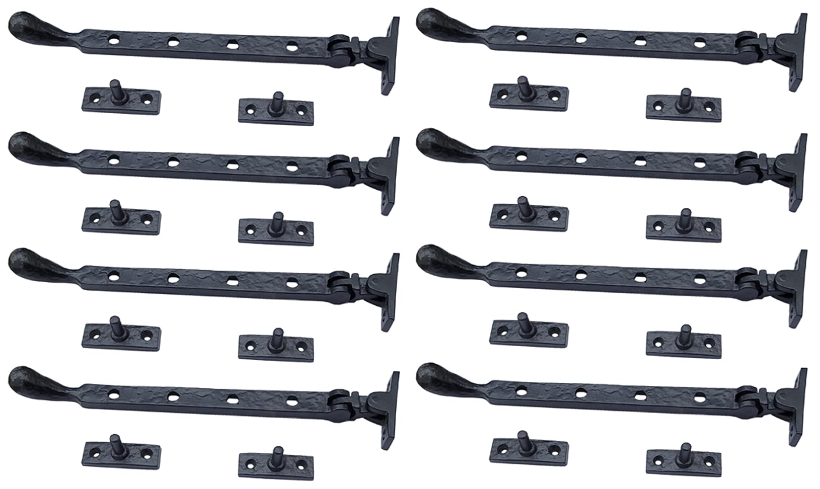 Adonai Hardware 9.50 Inch "Araunah" Antique Cast Iron Window Casement Stay (Supplied as 2 pieces per pack) - Matte Black Powder Coated — Amazon image 10