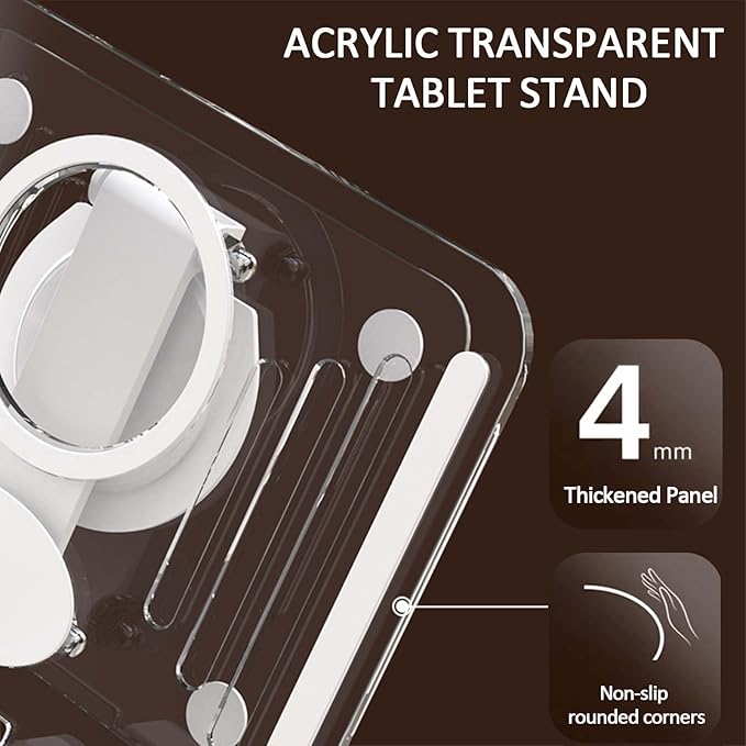 Soporte Ajustable de Acrílico Plegable para Tablets y Celulares miniatura 4