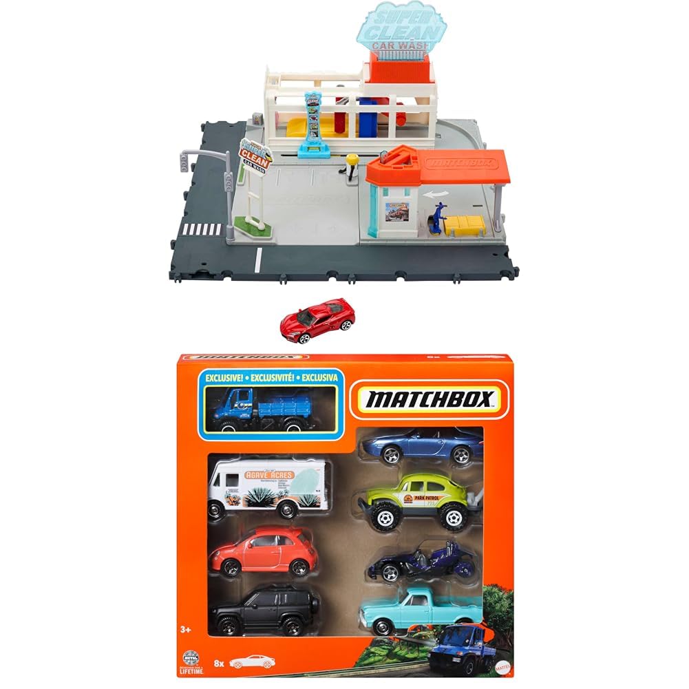 Amazon.com: Bundle of Matchbox Action Drivers Super Clean Car Wash