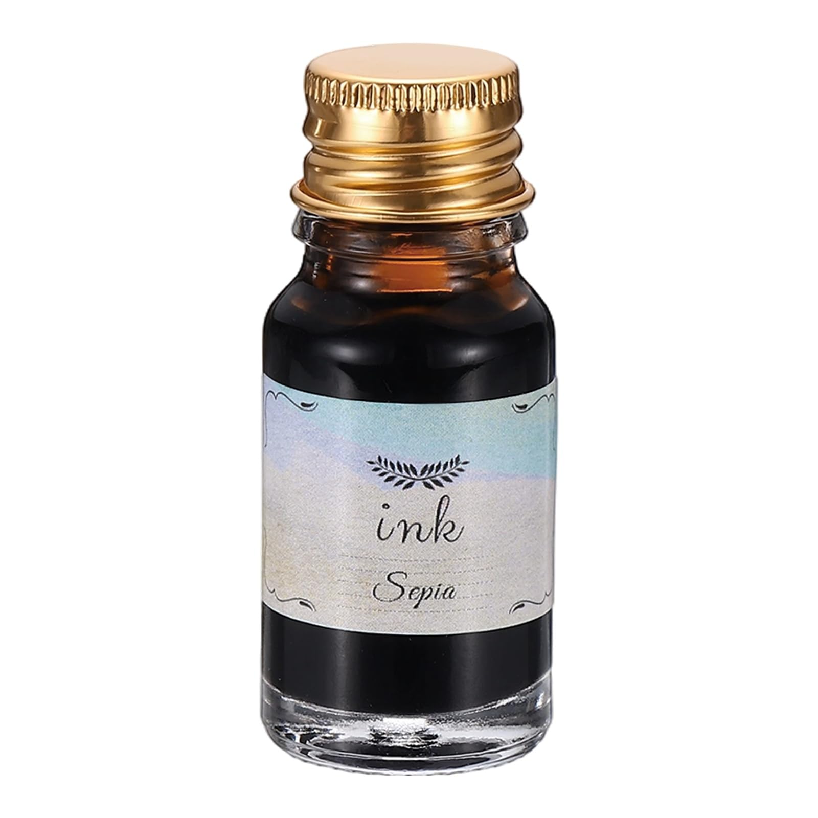 PATIKIL Fountain Pen Ink Brown, 10ml Calligraphy Pen Bottled Ink Non-Carbon Colorful Smooth Flow Color Dip Drawing Set Art Supplies for Writing Painting Journaling