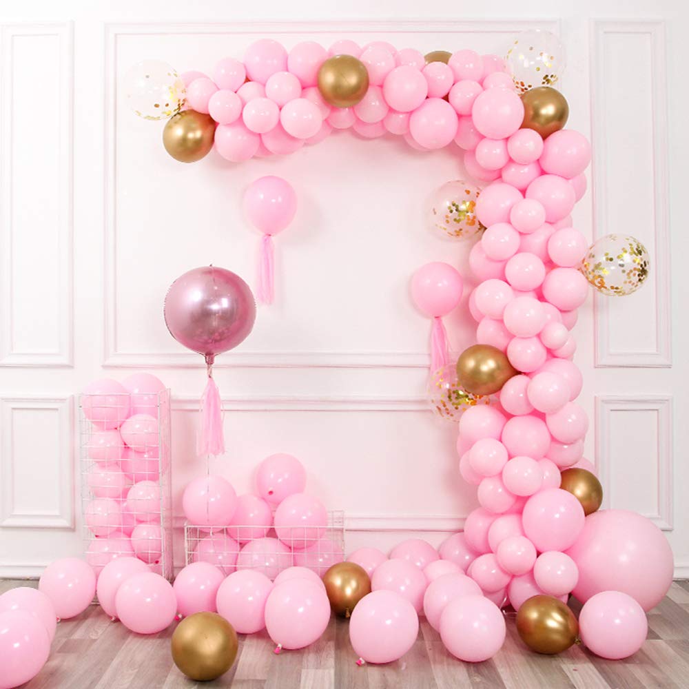 Amscan Latex Luftballons – 100 Stück In Hellrosa, Je 30,5 Cm, Für Perfekte Partydeko