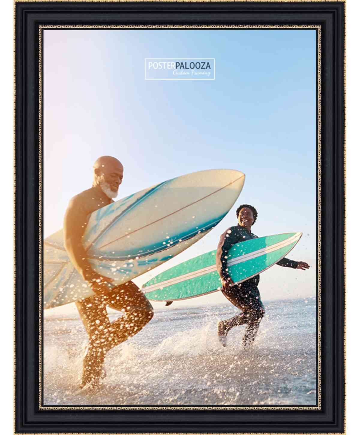 Amazon.com - Poster Palooza 20x18 Contemporary Black Complete Wood