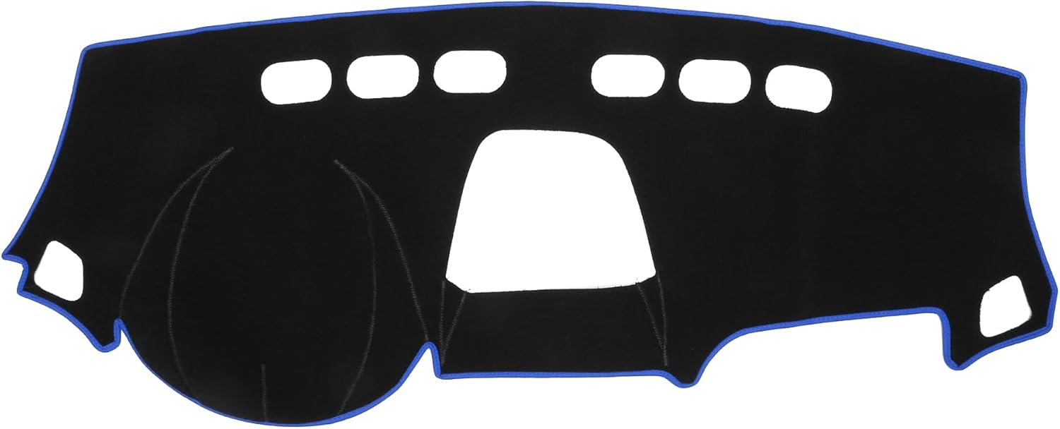 Dash Cover, Center Console Non-Slip Dashboard Carpet Mat for Buick Encore 2013-2016 Polyester Black Blue,1Pc