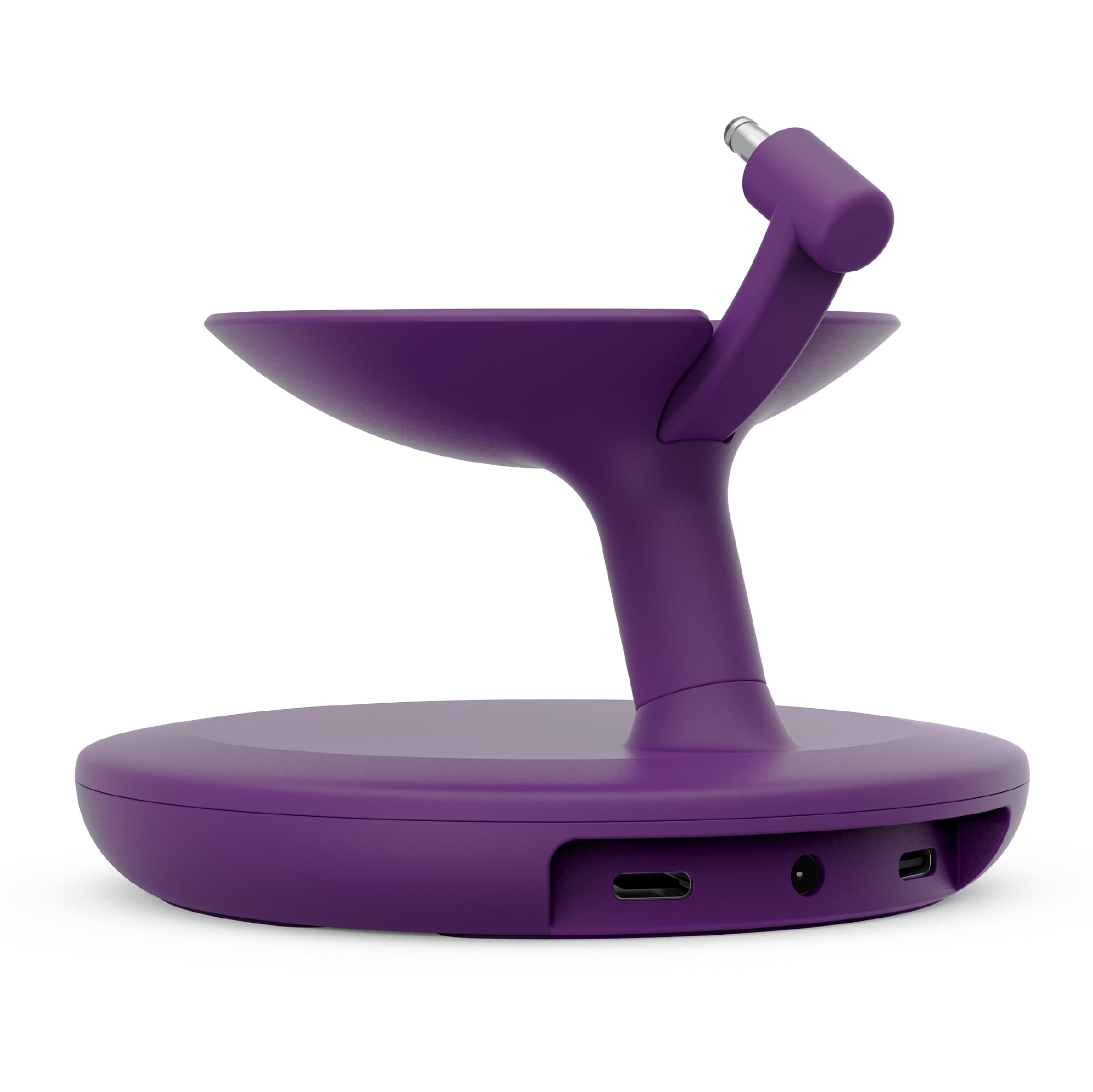 Echo Dot Max Bundle: Includes Amazon Echo Dot Max (newest model) | Amethyst and Stand with USB-C charging ports | Amethyst