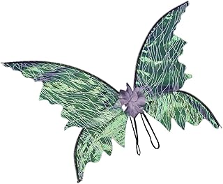 Asas de fadas com asas de borboleta para meninas, fantasia de fada com asas de anjo para mulheres e crianças com asas de fadas