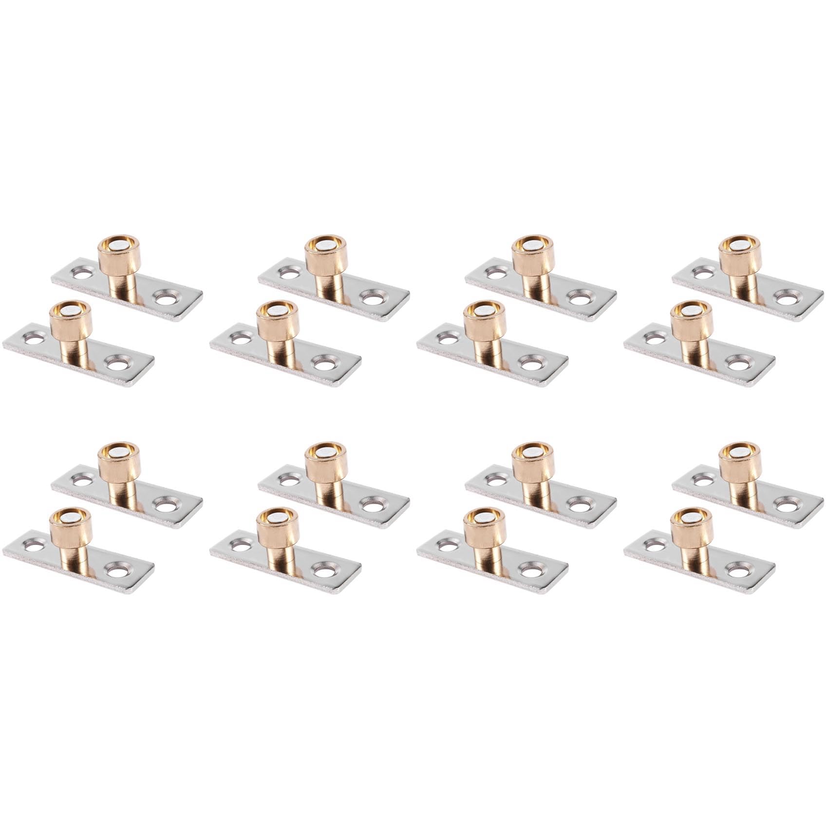 Jnchdghwa Silver Gold 12Mm Diameter Wooden Sliding Door Guide Metal Locator Stopper 16Pcs