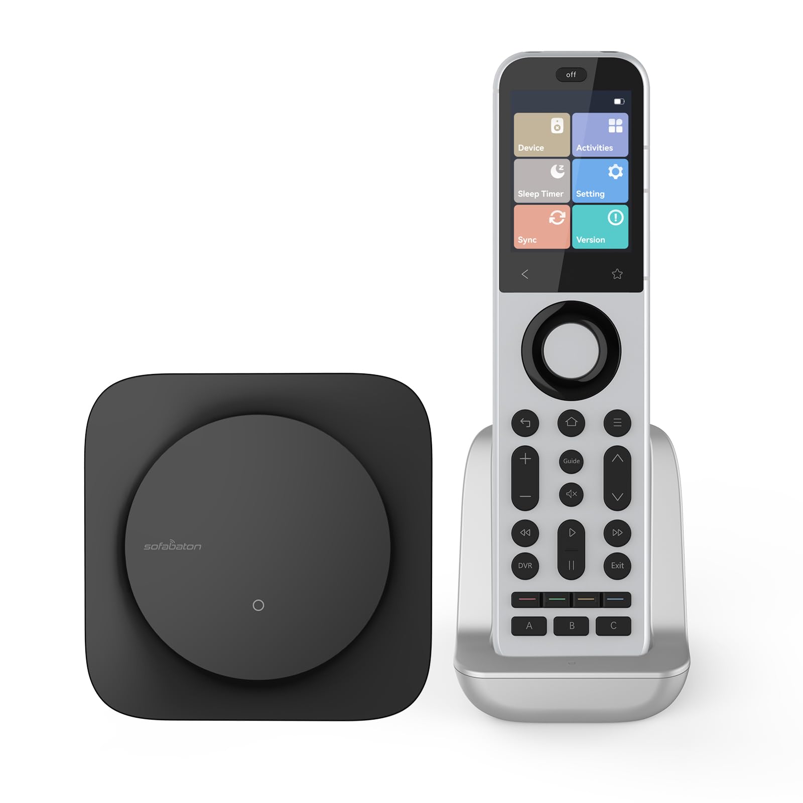 SofaBaton X2 Télécommande universelle avec concentrateur et station de charge, écran tactile, télécommande intelligente tout-en-un avec activités personnalisables, fonctionne avec appareil Bluetooth
