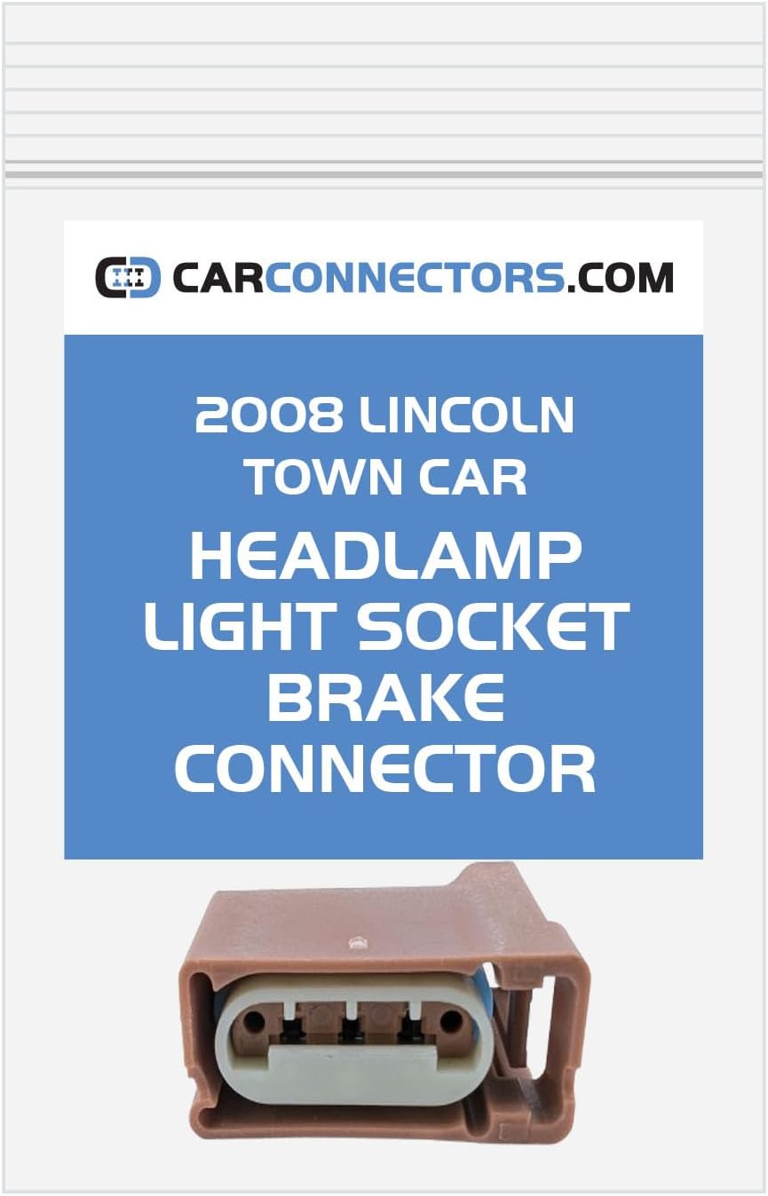 Headlamp Light Socket Brake Connector for 2008 Lincoln Town Car
