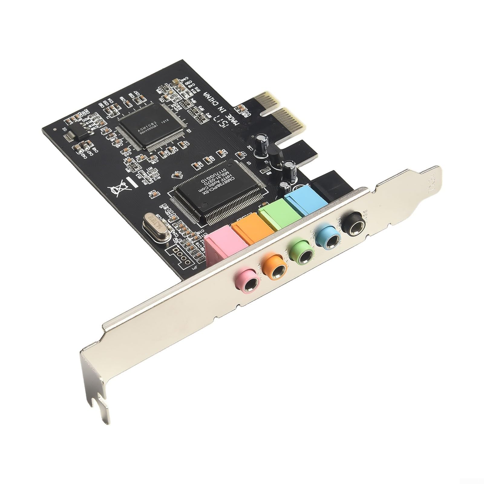 Zoegneer PCI E 5 Scheda audio interna a 1 canale 6 canali Audio 3D con EAX e DirectSound Supporto 3D per Windows 2000 7 8 10 e opzioni di uscita multipla anteriore posteriore