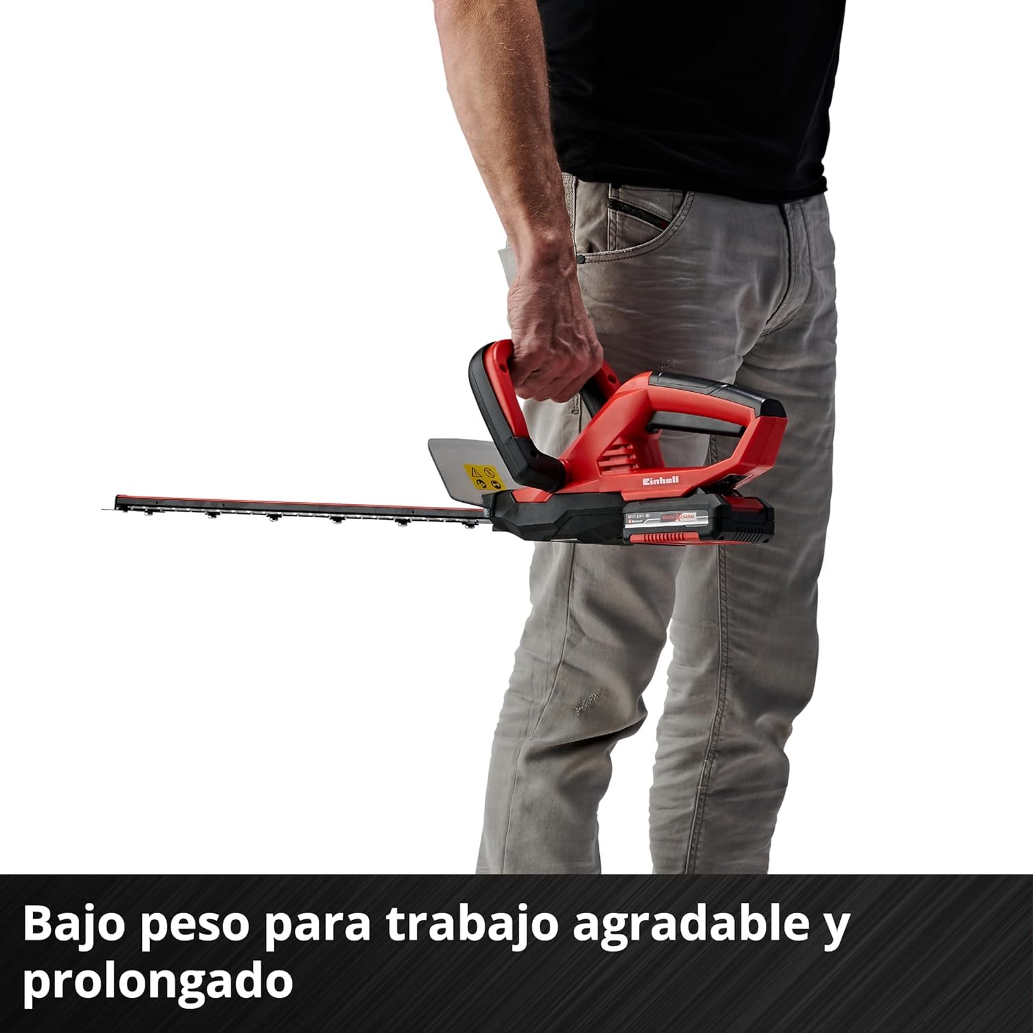 Einhell Cortasetos con batería GC-CH 1846 Li-Solo Power X-Change (18 V, 46 cm de Longitud de Corte, 15 mm Distancia Entre Dientes, Mango ergonómico, sín batería)