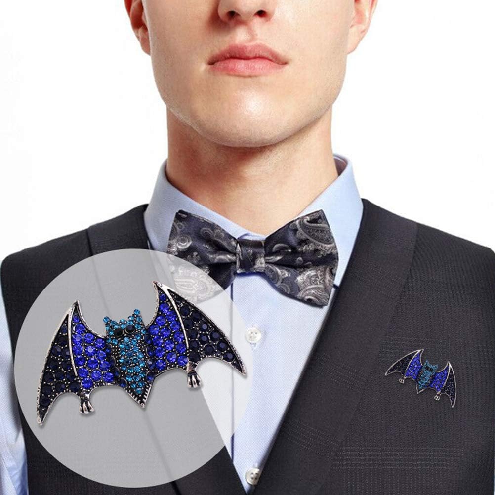 Amosfun Halloween Brooch Bat Shape Brooch Rhinestone Breastpin Demon Brooch Bat Brooch Pins Jewelry Gift Halloween Accessories for Women Girls Ladies : Clothing, Shoes & Jewelry