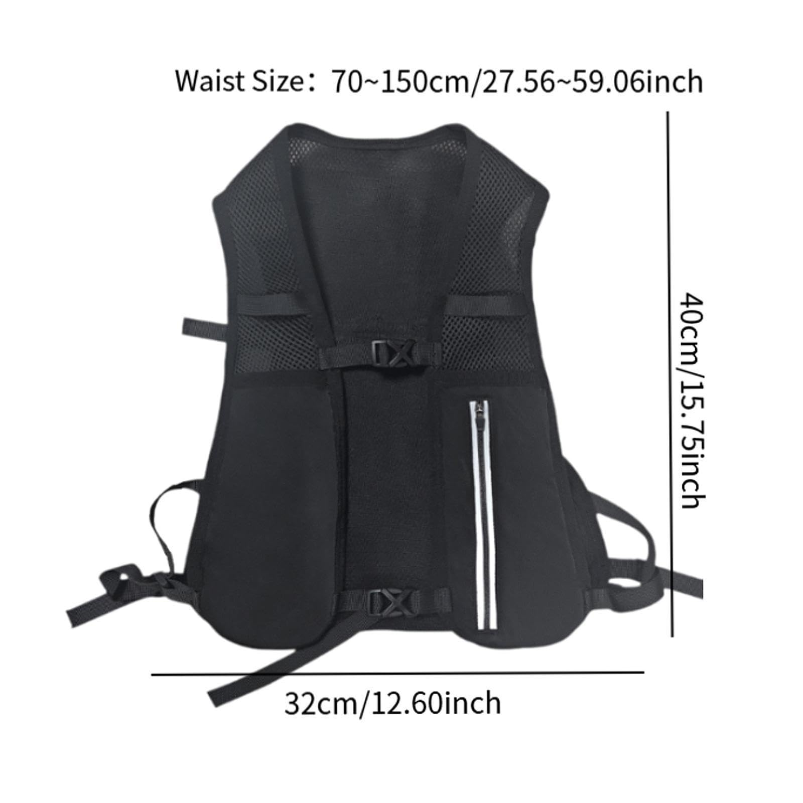 YIJU Running Vest Reflective Adjustable Breathable Large Capacity