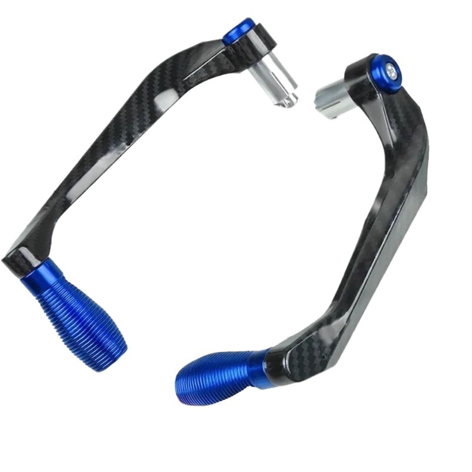 THUJMGH Motorbike Handguards Motorcycle Alloy Carbon Fiber Handlebar Brake Clutch Lever Hand Guard Protector Modification Accessories Handguard Motorcycle handguards(Blue)