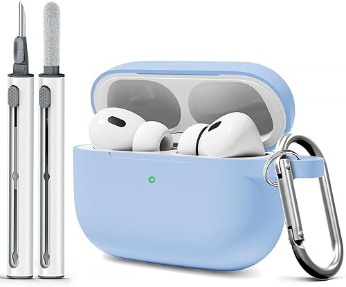 Funda para AirPods Pro con kit de limpieza, funda de silicona suave para Apple AirPod Pro de 12 generación, AirPods ProPro 2, accesorios con
