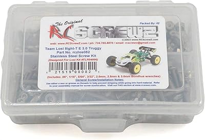 RC Screwz Stainless Steel Screw Set: Losi 8IGHT-T E 3.0, RCZLOS082