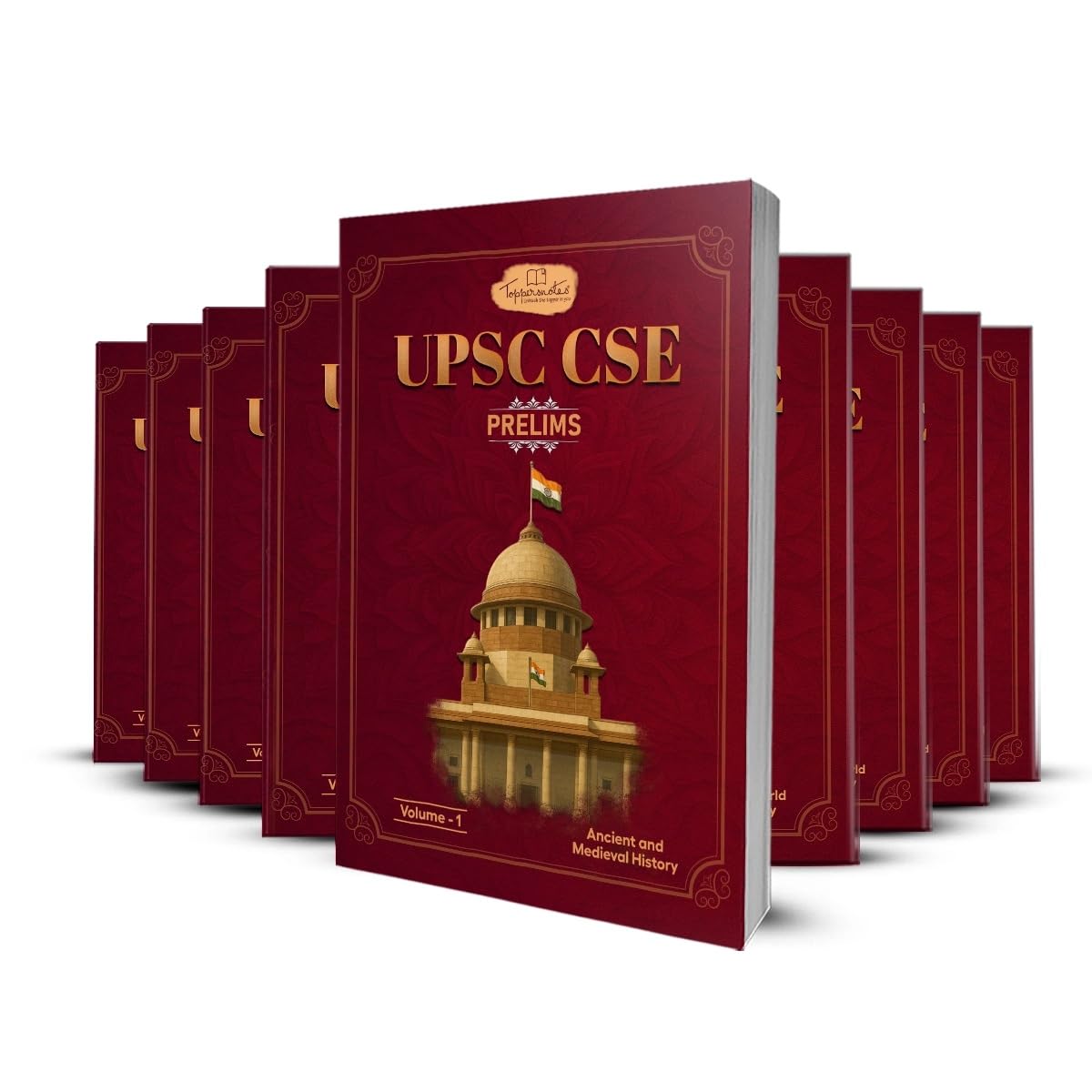 IAS Exam Notes For UPSC General Studies Prelims for Exam Preparation | Reviewed by Abhishek Saraf | 09 Books in (English) | ToppersNotes Latest Edition