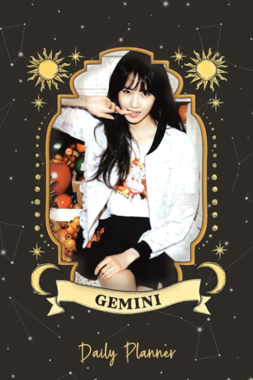 Daily Planner: Yoona Singer Of SNSD Girl Band Actress Zodiac Gemini 190 pages 6 x 9" Mood Habit Tracker Goal Setting Zodiac Planner Schedule Journal Track Progress, Build Routines Horoscope Journal