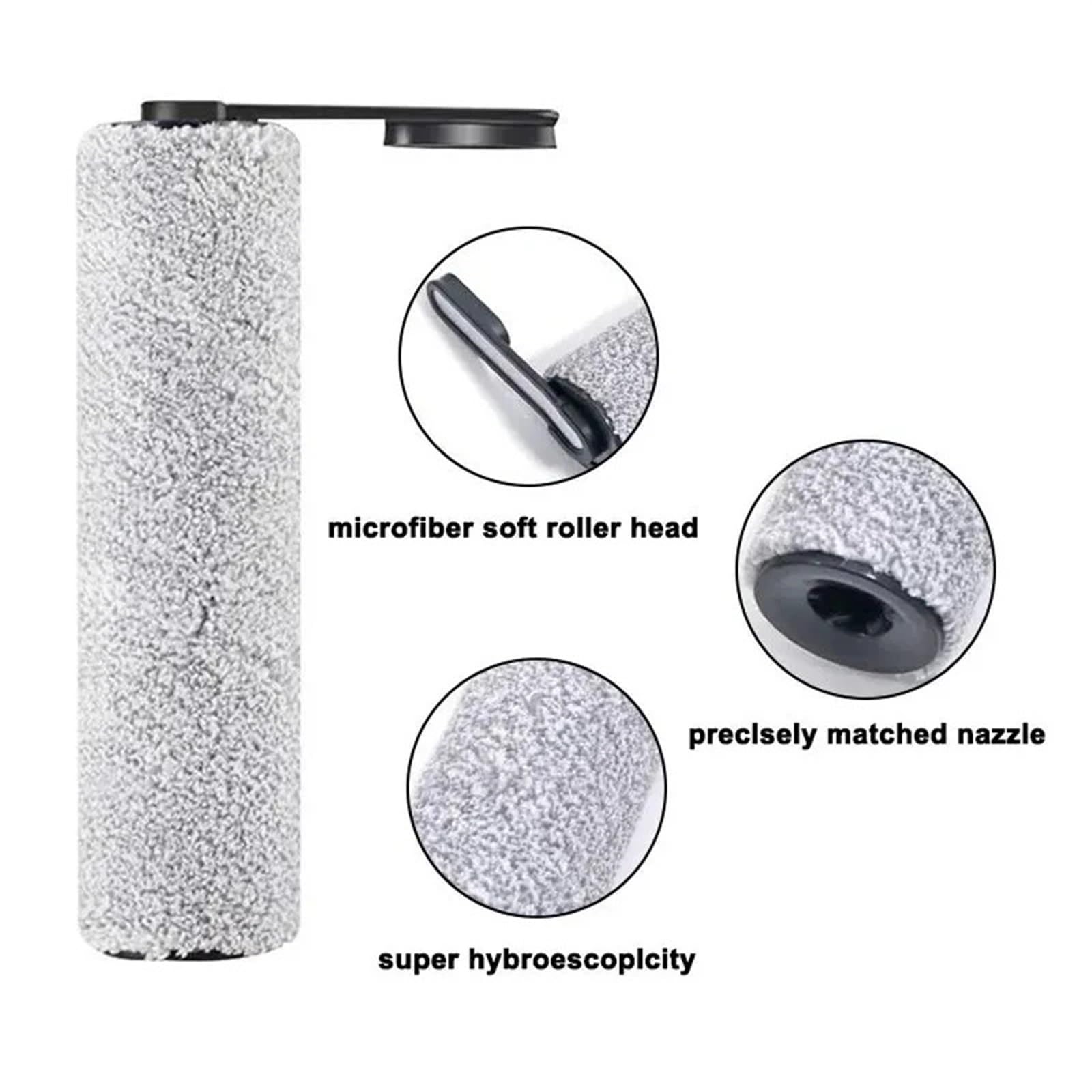 XEBRAD For Tineco Floor One S5/Floor One S5 Pro 2/ S5, Rodillos de Cepillo de Repuesto for aspiradora Extreme Smart y filtros HEPA Filtro de aspiradora Lavable(9PCS)