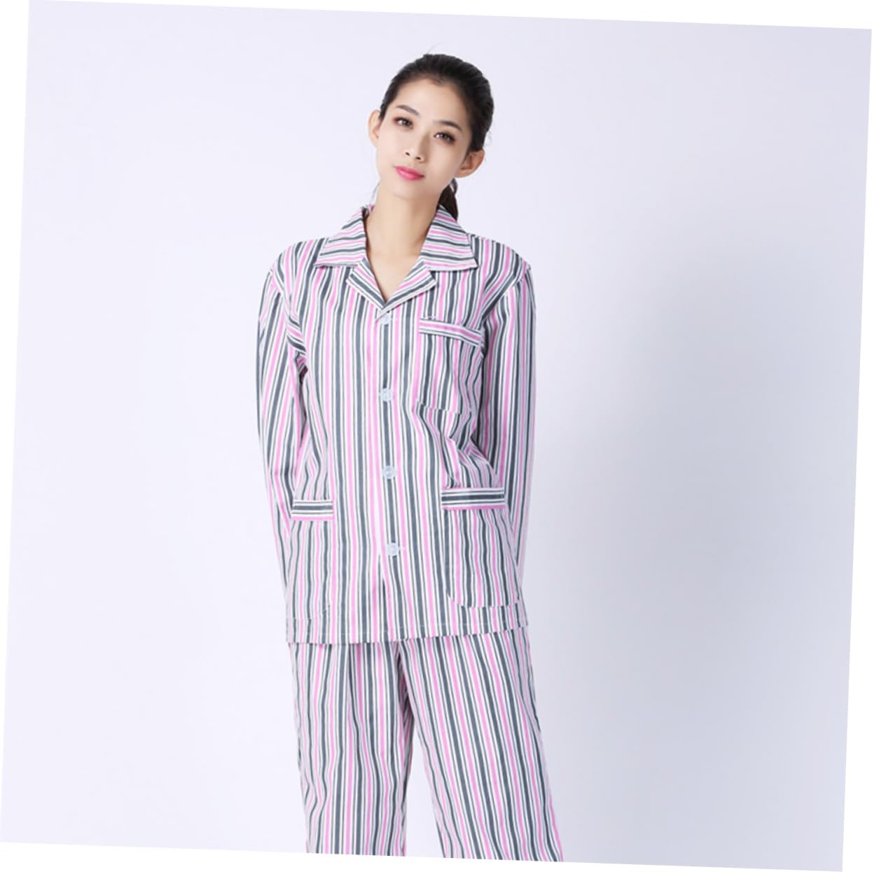 VALICLUD 2 Set Camicie da Notte di Cotone Paziente Vestito per Ospedale USA E Getta Paziente Veste Uomini Pigiami Ospedale Vestiti Infermiera Scrub Camice Perdere