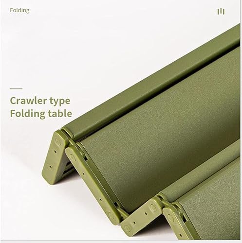 Miniatura 3 de UPJAKS Mesa plegable de campamento, 1 mesa de aluminio plegable para exteriores, mesa de barbacoa portátil, mesa de picnic para viajes de montaña,