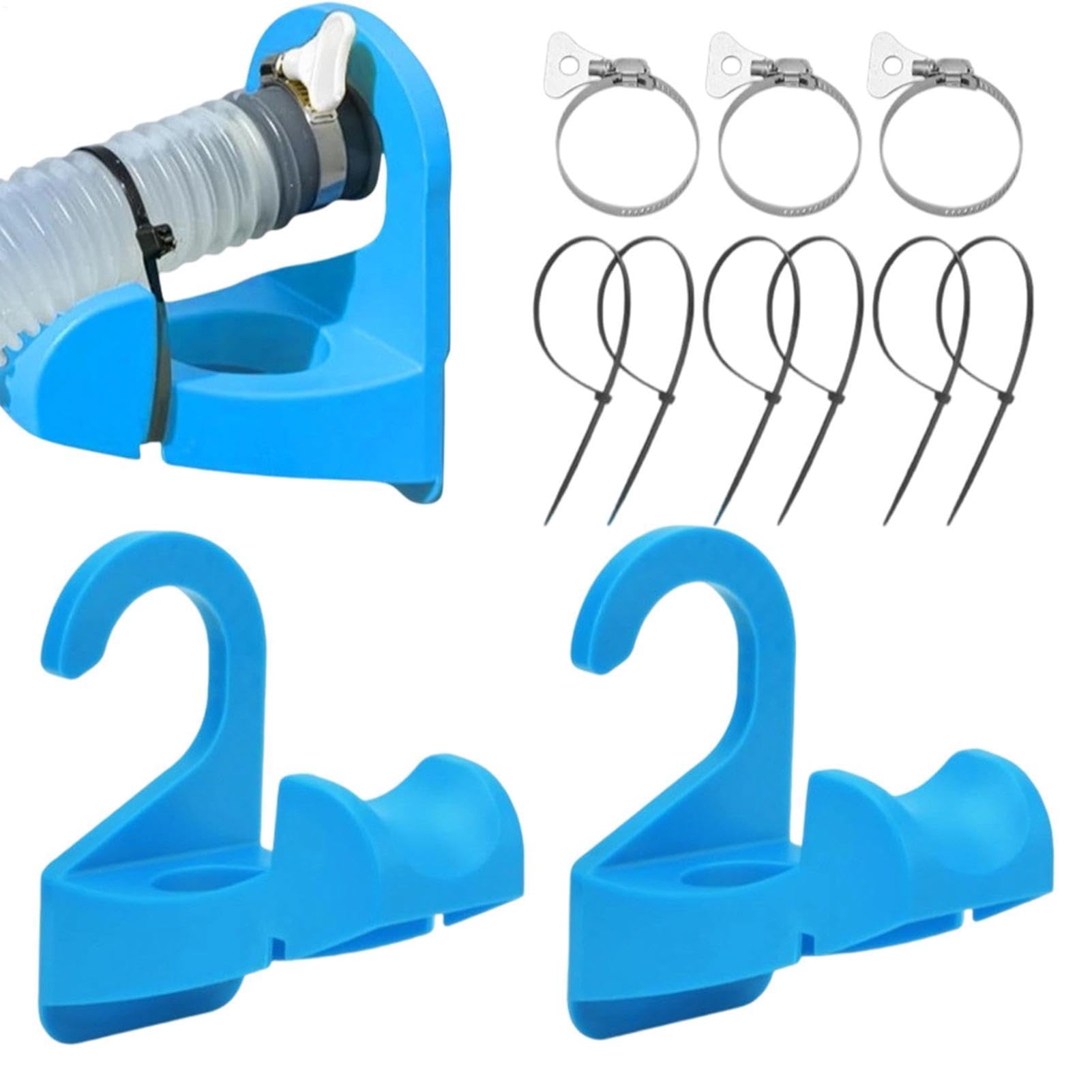 Fixation tuyau piscine lot de 3 colliers anti-glisse pour éviter les fuites d'eau
