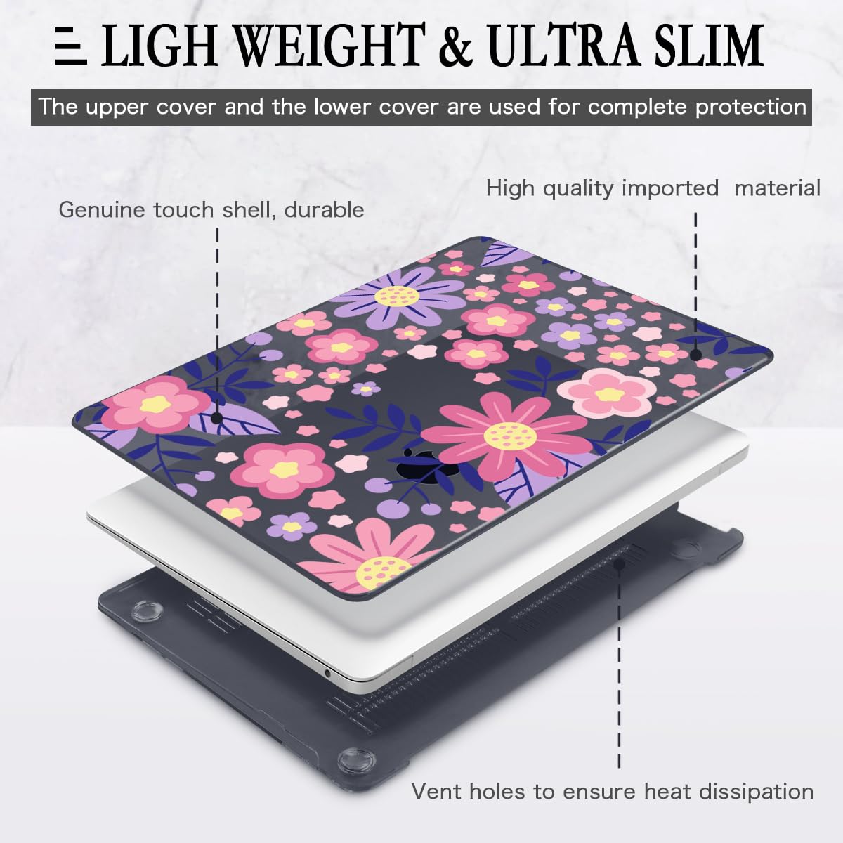CISSOOK per MacBook Air 33 cm M1 Case 2021 2020 2019 2018