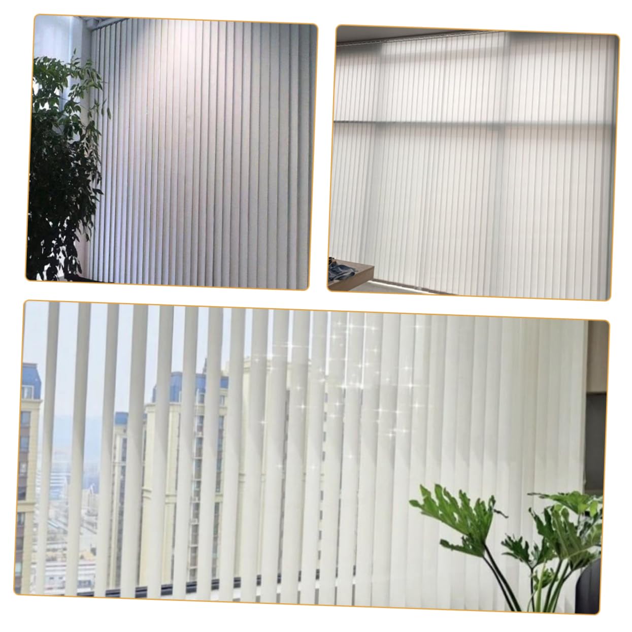4 Ersatzlamellen Montage, Weiße Stück Pvc, Einfache Vertikaljalousien
