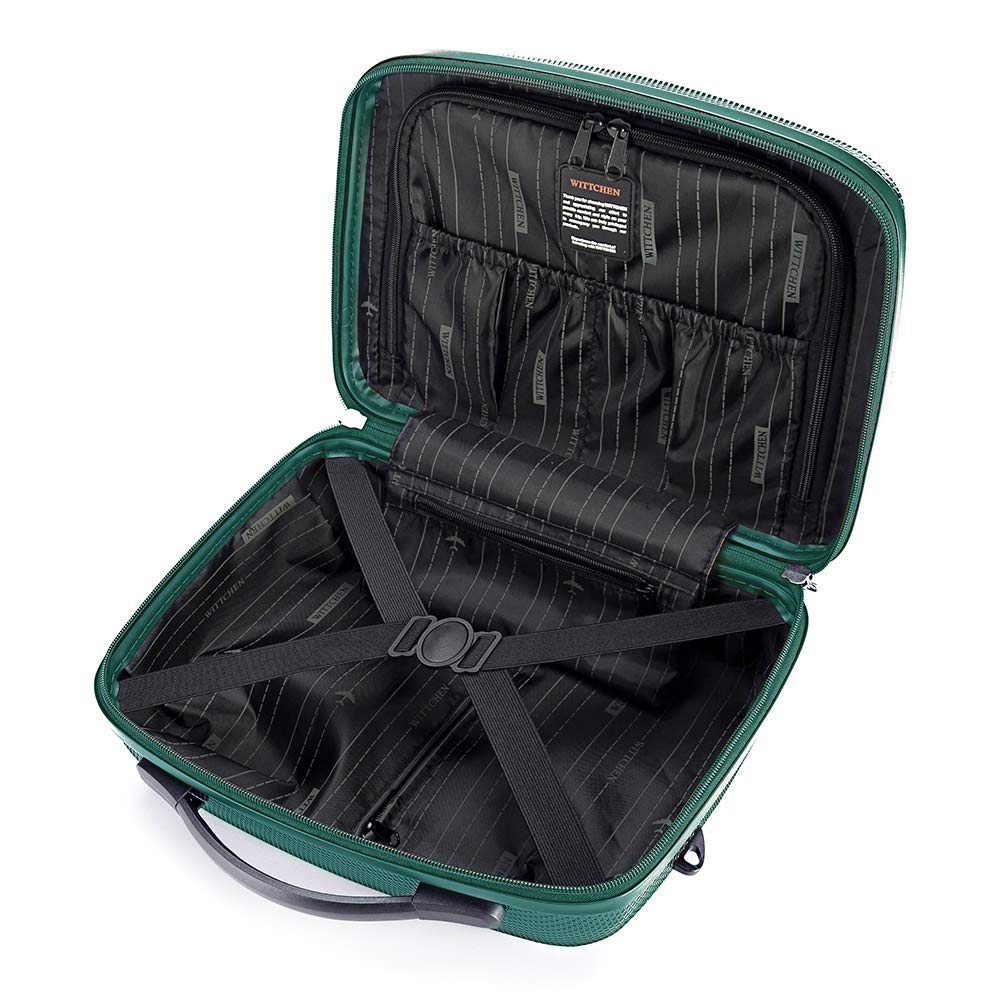 WITTCHEN PC Ultra Light Bagagli rigidi Valigia da viaggio Valigia trolley Valigia media in policarbonato Quattro ruote doppie Lucchetto TSA Manico alluminio telescopico Taglia