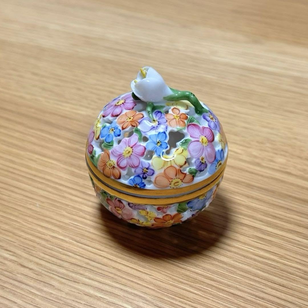 Amazon.co.jp: HEREND ヘレンド透かしボンボニエール ポプリポット