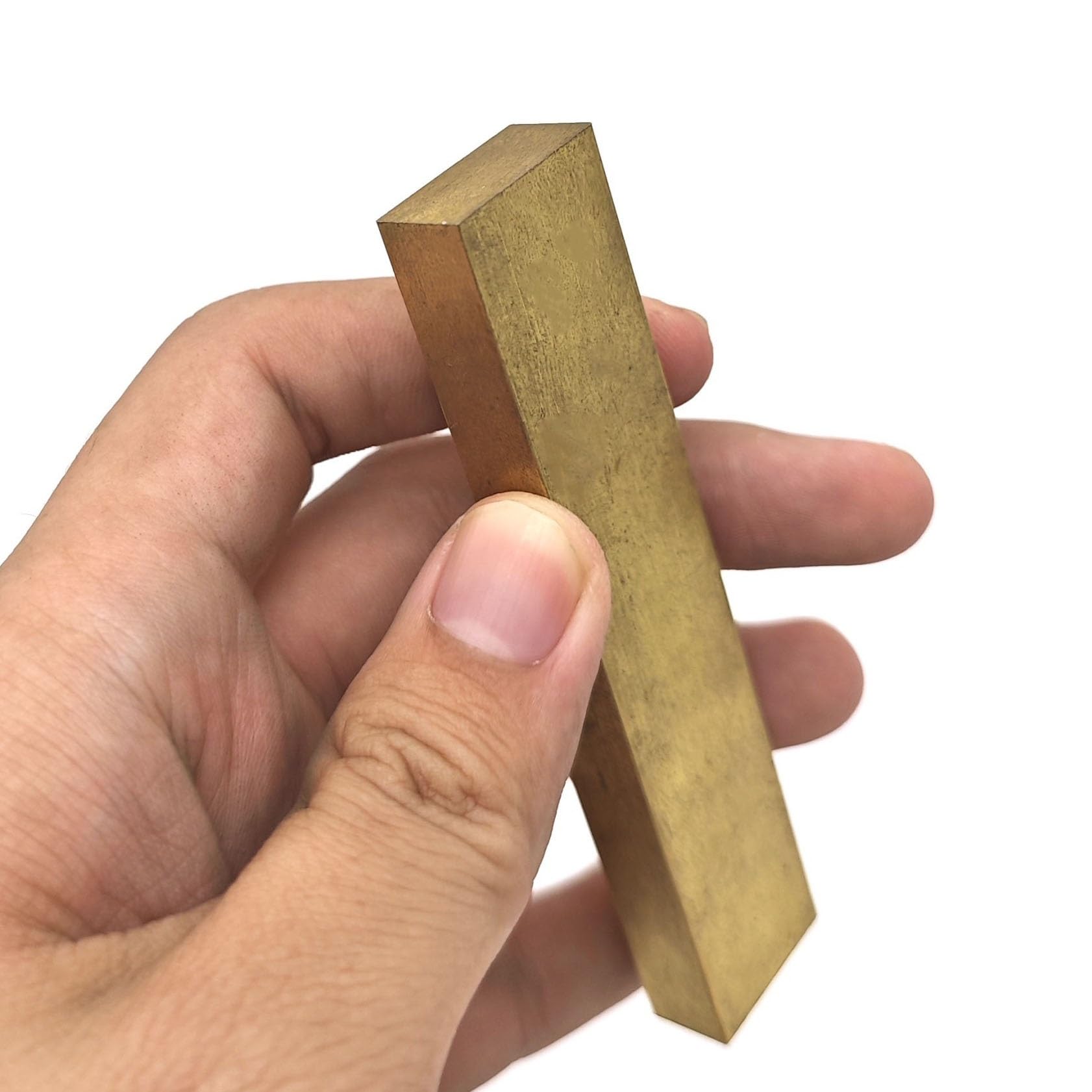 Mosiężny płaski pręt, wszechstronny materiał do pokryw kamperów i kosiarki (100 mm x 12 mm x 40 mm)