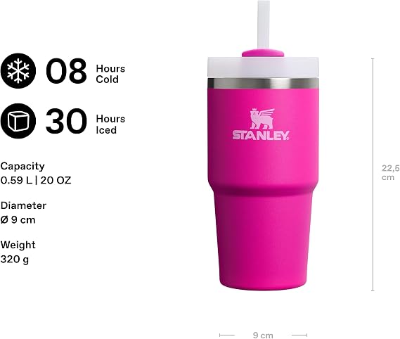 Stanley 10-10826-362 Termos, 0.60 L, Kiraz Çiçeği