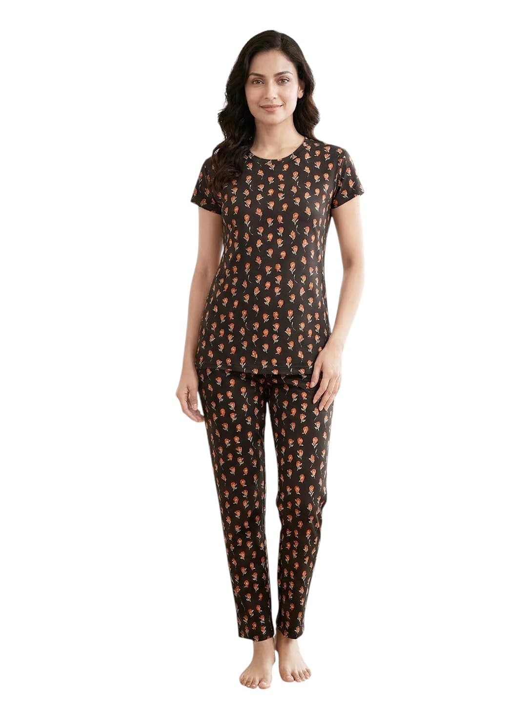 dollar Missy Women's Combed Cotton T-Shirt Pyjama Night Suit-picture-27